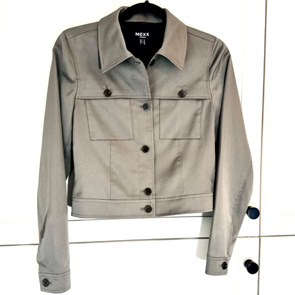 Mexx Bomber Jacket and Pants Suit Khaki Grey Green; Women's S size 4 (US 4-6) - Picture 2 of 16